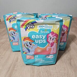 PAMPERS Easy Ups Training Underwear Pants 3T-4T,  22 Ct each Lot of 3=66 Pampers